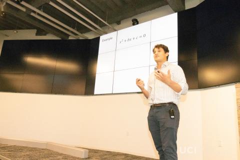 Professor Jesse Wolfson of the UCI Department of Mathematics dives into his polynomial research.