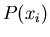 $P(x_i)$