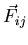 $\vec{F}_{ij}$