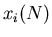 $x_i(N)$