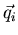 $\vec{q}_i$