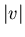 $\vert v\vert$