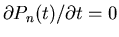 $\partial P_n(t)/\partial t=0$