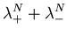 $\displaystyle \lambda_{+}^{N}+\lambda_{-}^{N}$