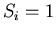 $S_i=1$