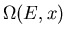 $\Omega(E,x)$