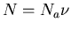 $N=N_a\nu$