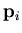 ${\bf p}_i$