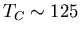 $T_C\sim 125$