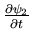 $\frac{\partial\psi_2}{\partial t}$