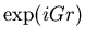 $\exp(iGr)$