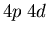 $4p\;4d$