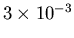 $3\times 10^{-3}$