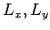 $ L_x, L_y$