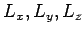 $ L_x,
L_y, L_z$