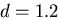 \begin{displaymath}
A=\pi r^2= \pi (d/2)^2=\frac{\pi}{4}d^2=\frac{\pi(0.012\;{\rm m})^2}{4}=
1.13\times 10^{-4}\;{\rm m}^2
\end{displaymath}