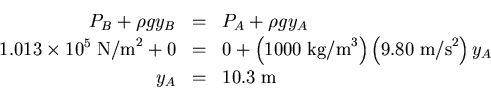 \begin{displaymath}
B=mg
\end{displaymath}