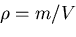 \begin{displaymath}
P_1 - P_2=\rho g\left(y_2-y_1\right)=\rho gh
\end{displaymath}