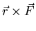 $\displaystyle \vec{r} \times \vec{F}$