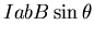 $\displaystyle IabB \sin \theta$