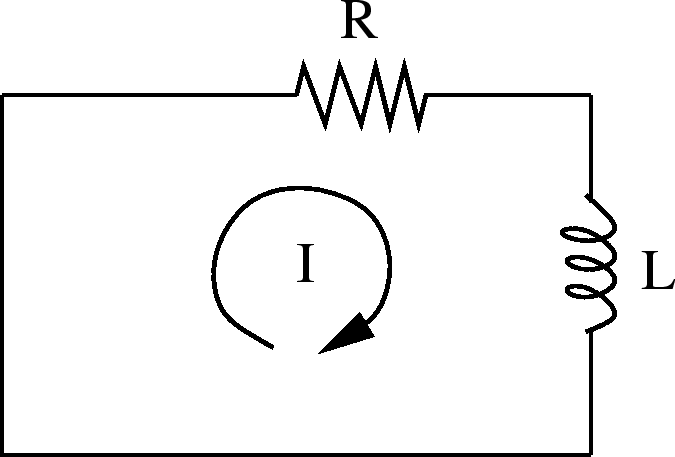 \epsfbox{RLclosedCircuit.eps}